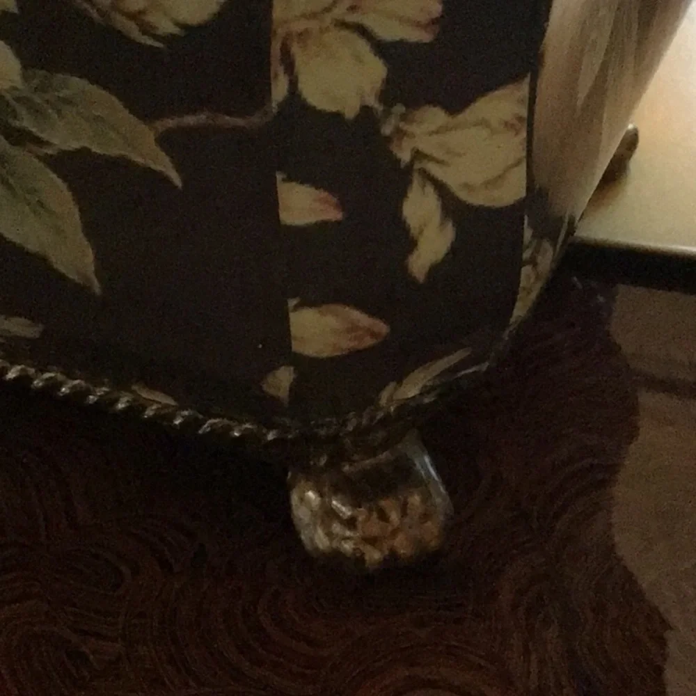 Floral Tole Planter Set of 3